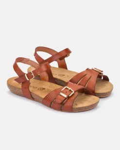 Mujer Yokono Sandalias Planas|Sandalia Plana Ibiza 185 Marron
