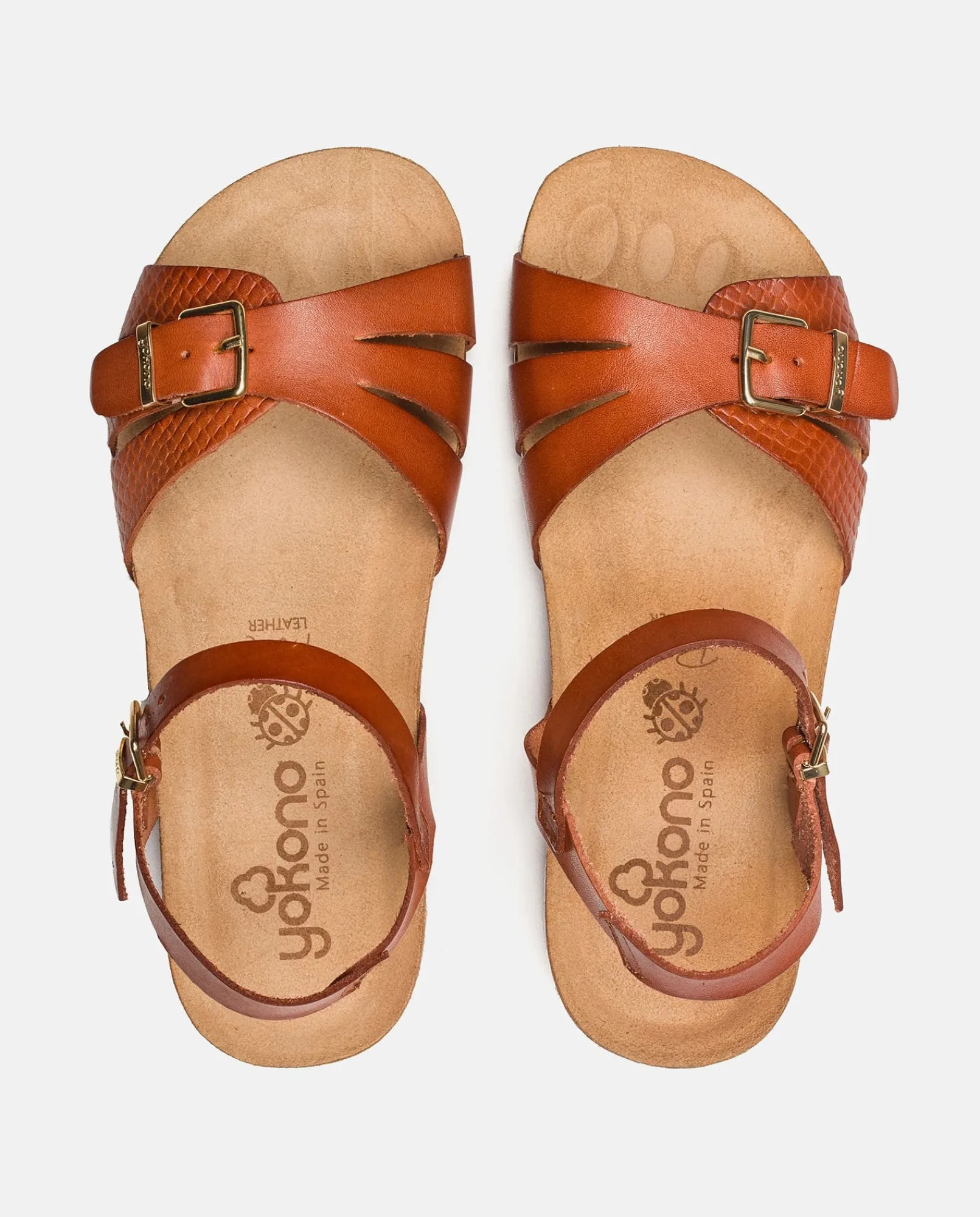 Mujer Yokono Sandalias Planas|Sandalia Plana Ibiza 185 Marron