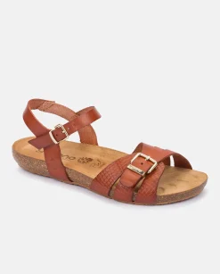 Mujer Yokono Sandalias Planas|Sandalia Plana Ibiza 185 Marron