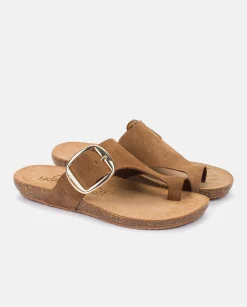 Mujer Yokono Sandalias Planas|Sandalia Plana Ibiza 205 Marron