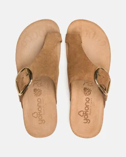Mujer Yokono Sandalias Planas|Sandalia Plana Ibiza 205 Marron