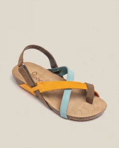 Mujer Yokono Sandalias Planas|Sandalia Plana Ibiza 718 Naranja