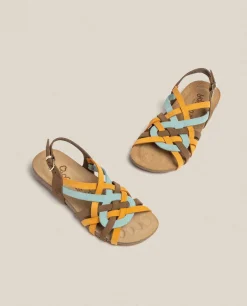 Mujer Yokono Sandalias Planas|Sandalia Plana Ibiza 175 Naranja