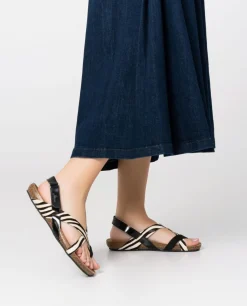 Mujer Yokono Sandalias Planas|Sandalia Plana Ibiza 718 Negro