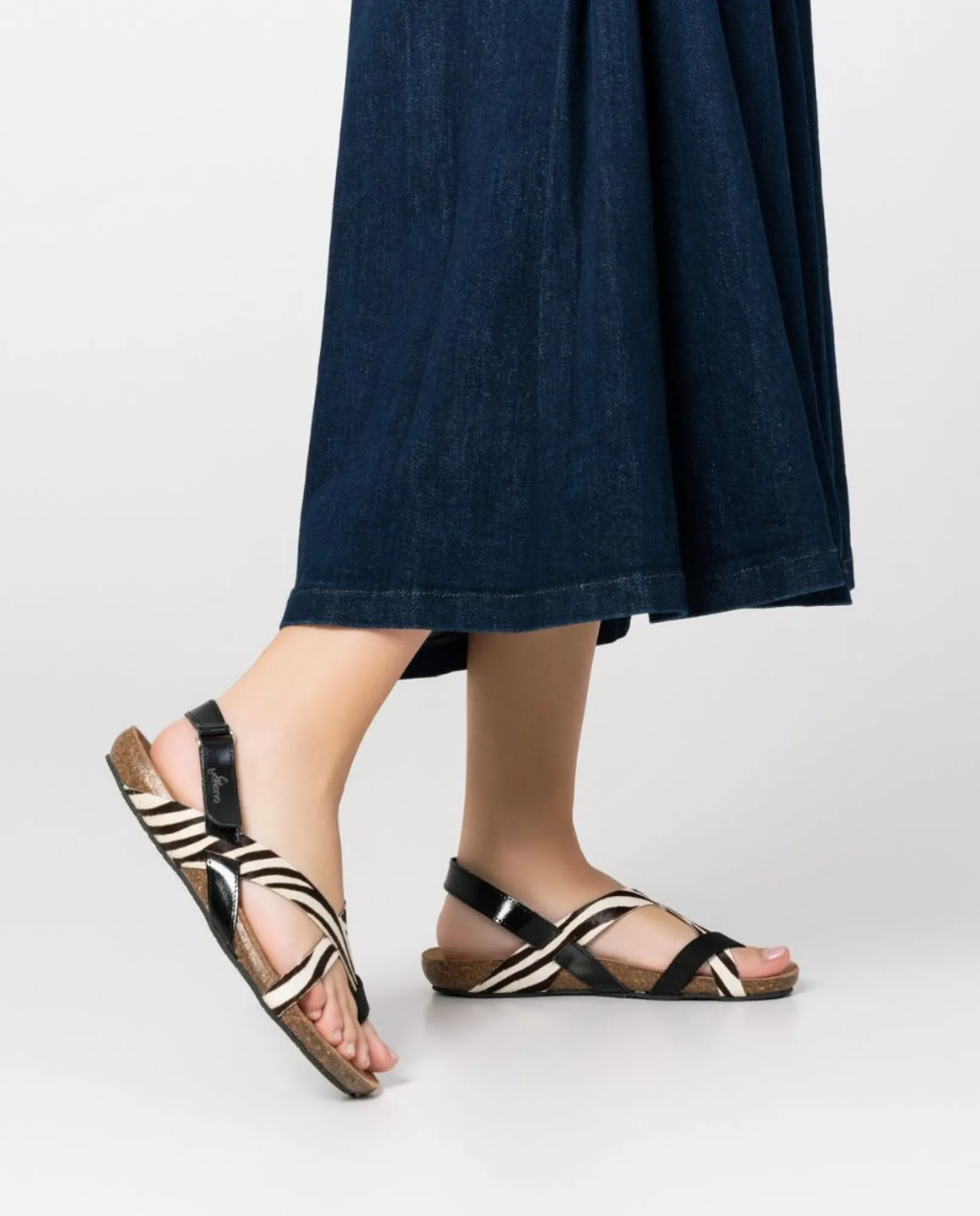 Mujer Yokono Sandalias Planas|Sandalia Plana Ibiza 718 Negro