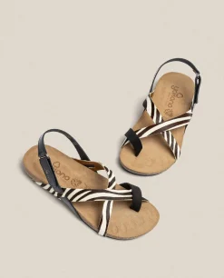 Mujer Yokono Sandalias Planas|Sandalia Plana Ibiza 718 Negro