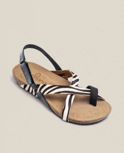 Mujer Yokono Sandalias Planas|Sandalia Plana Ibiza 718 Negro