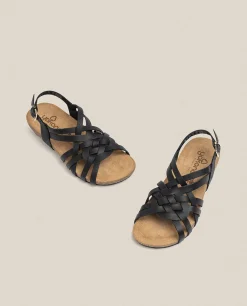 Mujer Yokono Sandalias Planas|Sandalia Plana Ibiza 175 Negro