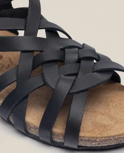 Mujer Yokono Sandalias Planas|Sandalia Plana Ibiza 175 Negro