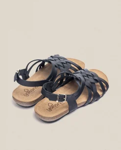 Mujer Yokono Sandalias Planas|Sandalia Plana Ibiza 175 Negro