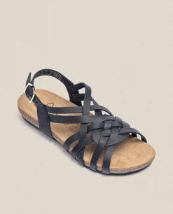 Mujer Yokono Sandalias Planas|Sandalia Plana Ibiza 175 Negro