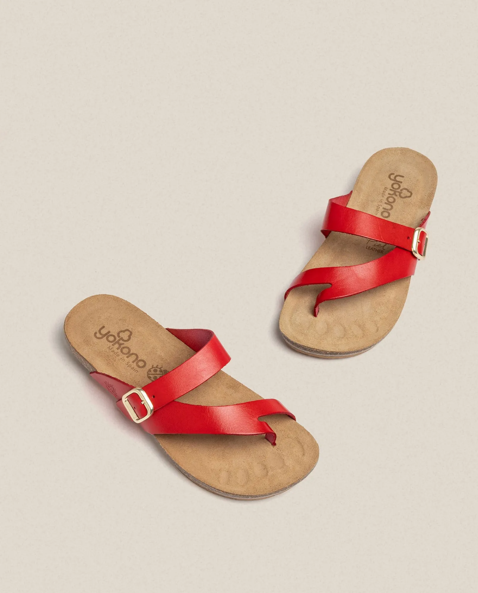Mujer Yokono Sandalias Planas|Sandalia Plana Ibiza 013 Rojo