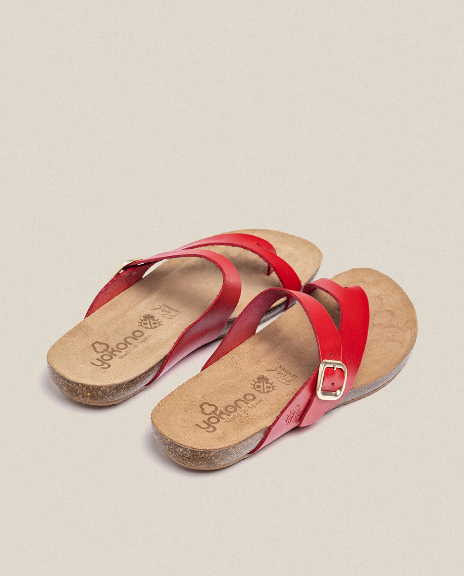 Mujer Yokono Sandalias Planas|Sandalia Plana Ibiza 013 Rojo