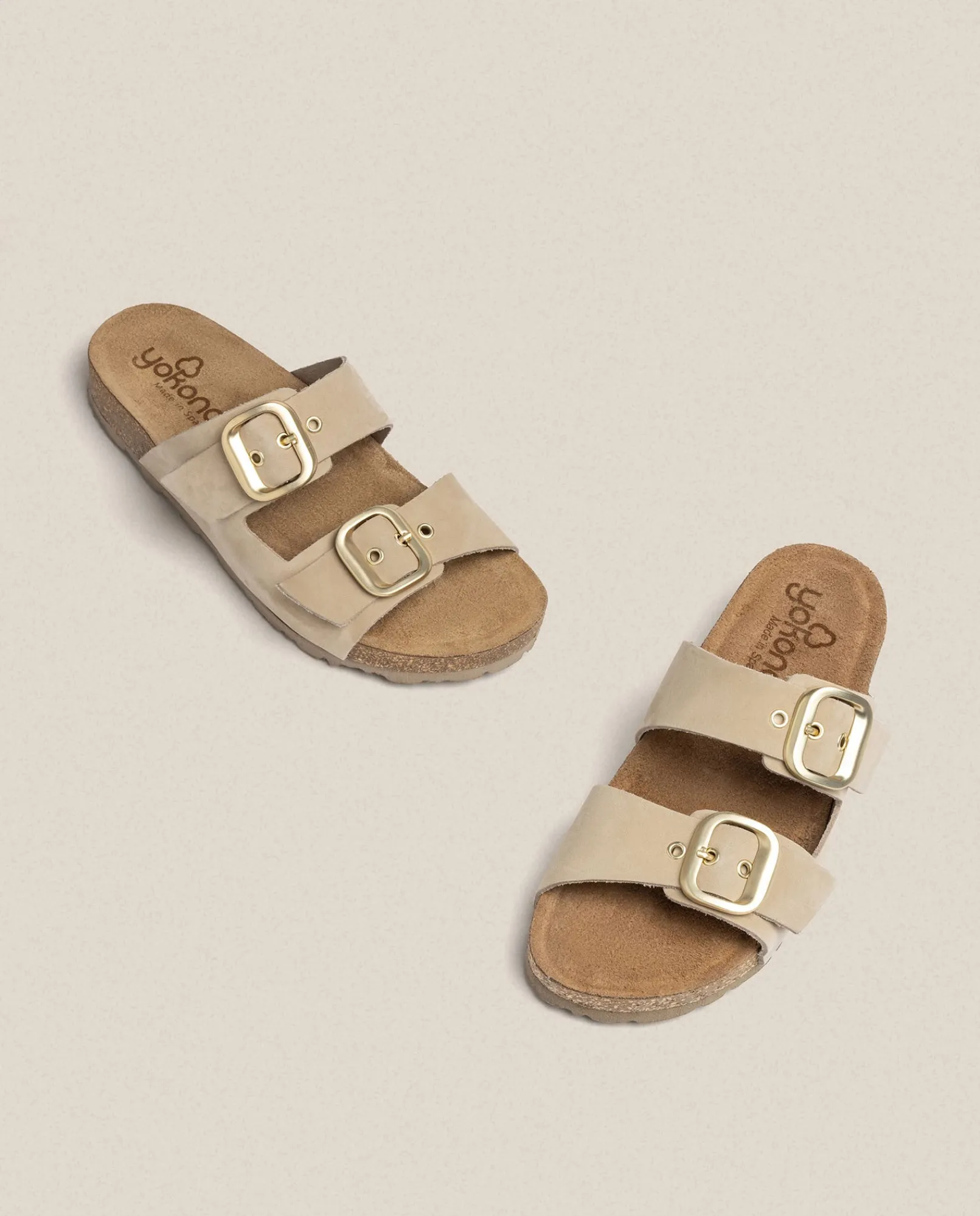 Mujer Yokono Sandalias Planas|Sandalia Plana Jerba 136 Beige