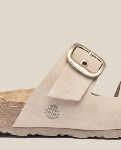 Mujer Yokono Sandalias Planas|Sandalia Plana Jerba 136 Beige