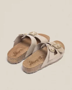Mujer Yokono Sandalias Planas|Sandalia Plana Jerba 136 Beige