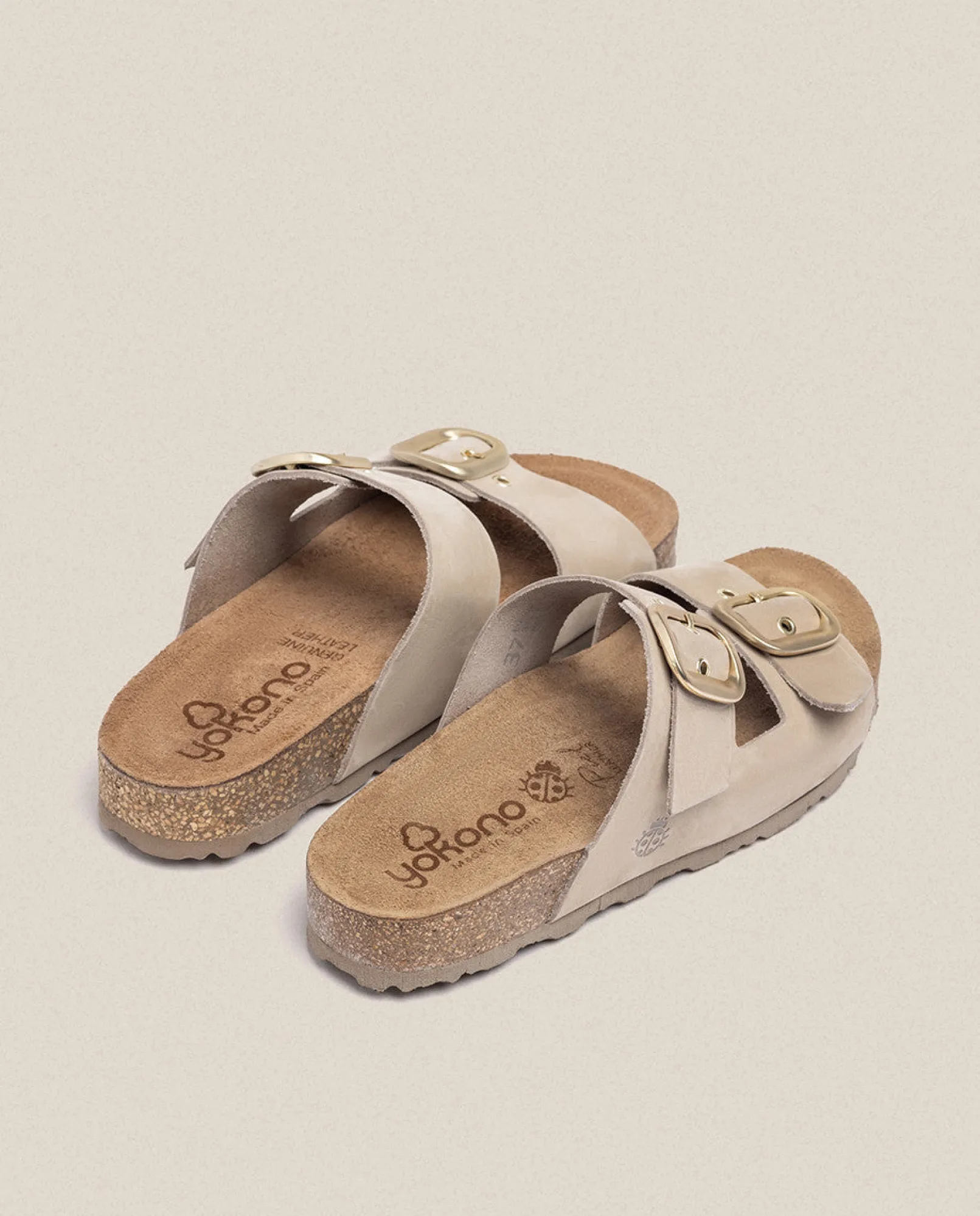 Mujer Yokono Sandalias Planas|Sandalia Plana Jerba 136 Beige