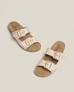 Mujer Yokono Sandalias Planas|Sandalia Plana Jerba 136 Beige