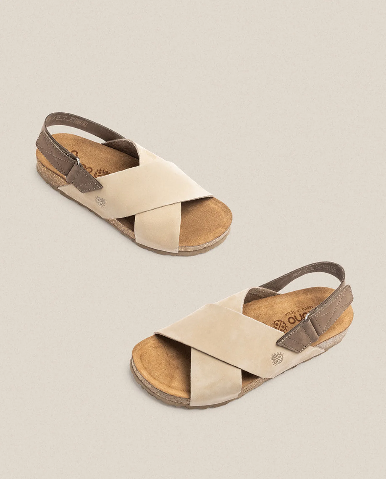 Mujer Yokono Sandalias Planas|Sandalia Plana Jerba 134 Beige