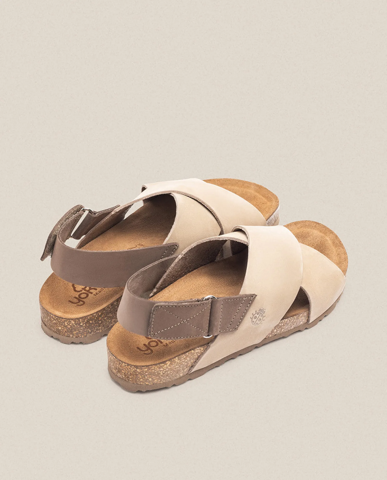 Mujer Yokono Sandalias Planas|Sandalia Plana Jerba 134 Beige