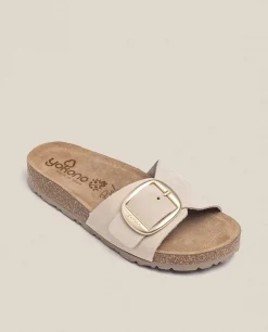 Mujer Yokono Sandalias Planas|Sandalia Plana Jerba 114 Beige