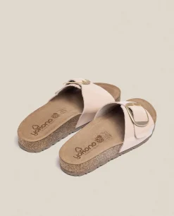 Mujer Yokono Sandalias Planas|Sandalia Plana Jerba 114 Beige