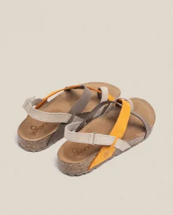 Mujer Yokono Sandalias Planas|Sandalia Plana Jerba 718 Naranja