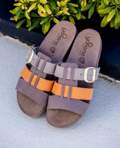 Mujer Yokono Sandalias Planas|Sandalia Plana Jerba 137 Naranja
