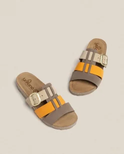 Mujer Yokono Sandalias Planas|Sandalia Plana Jerba 137 Naranja