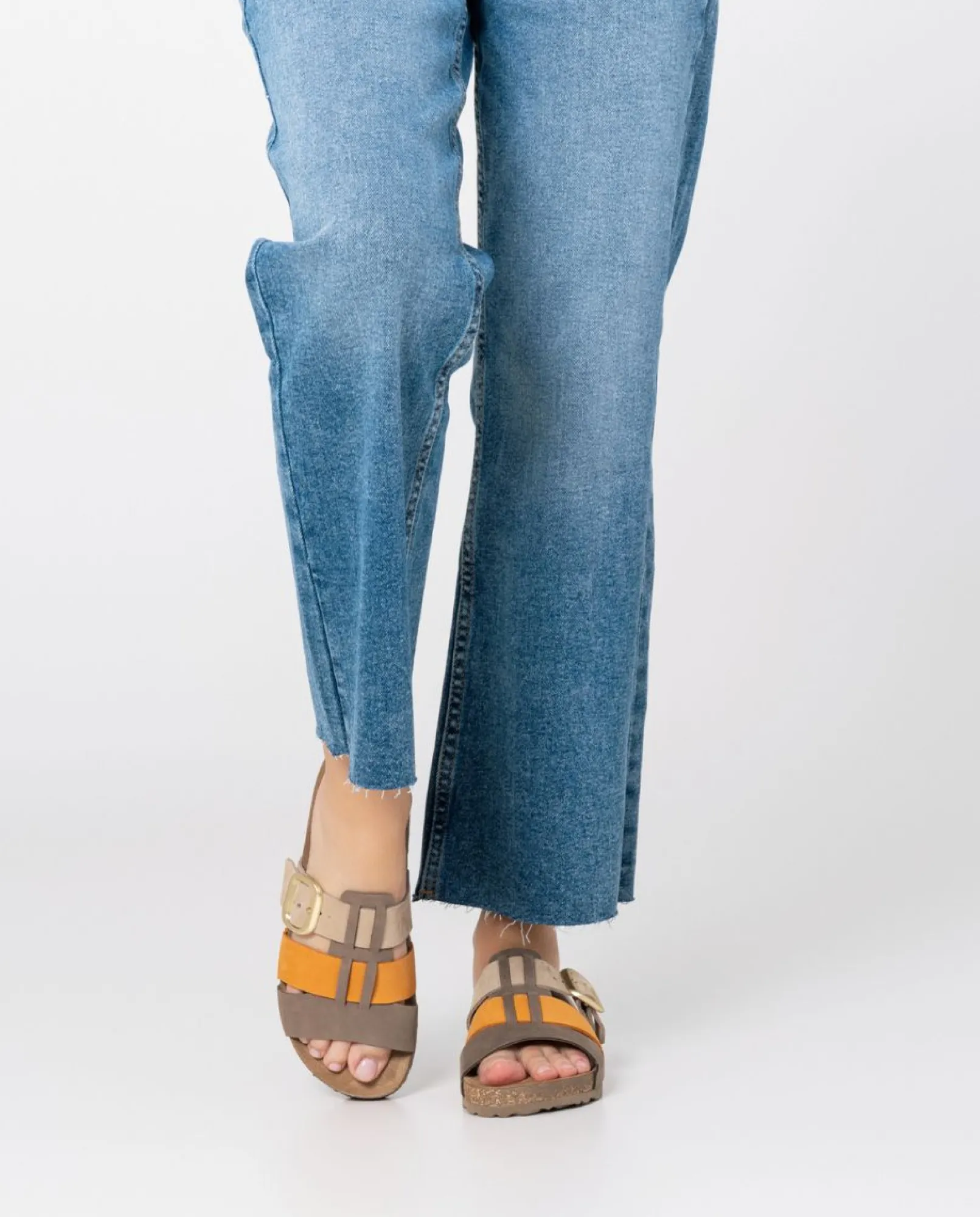 Mujer Yokono Sandalias Planas|Sandalia Plana Jerba 137 Naranja