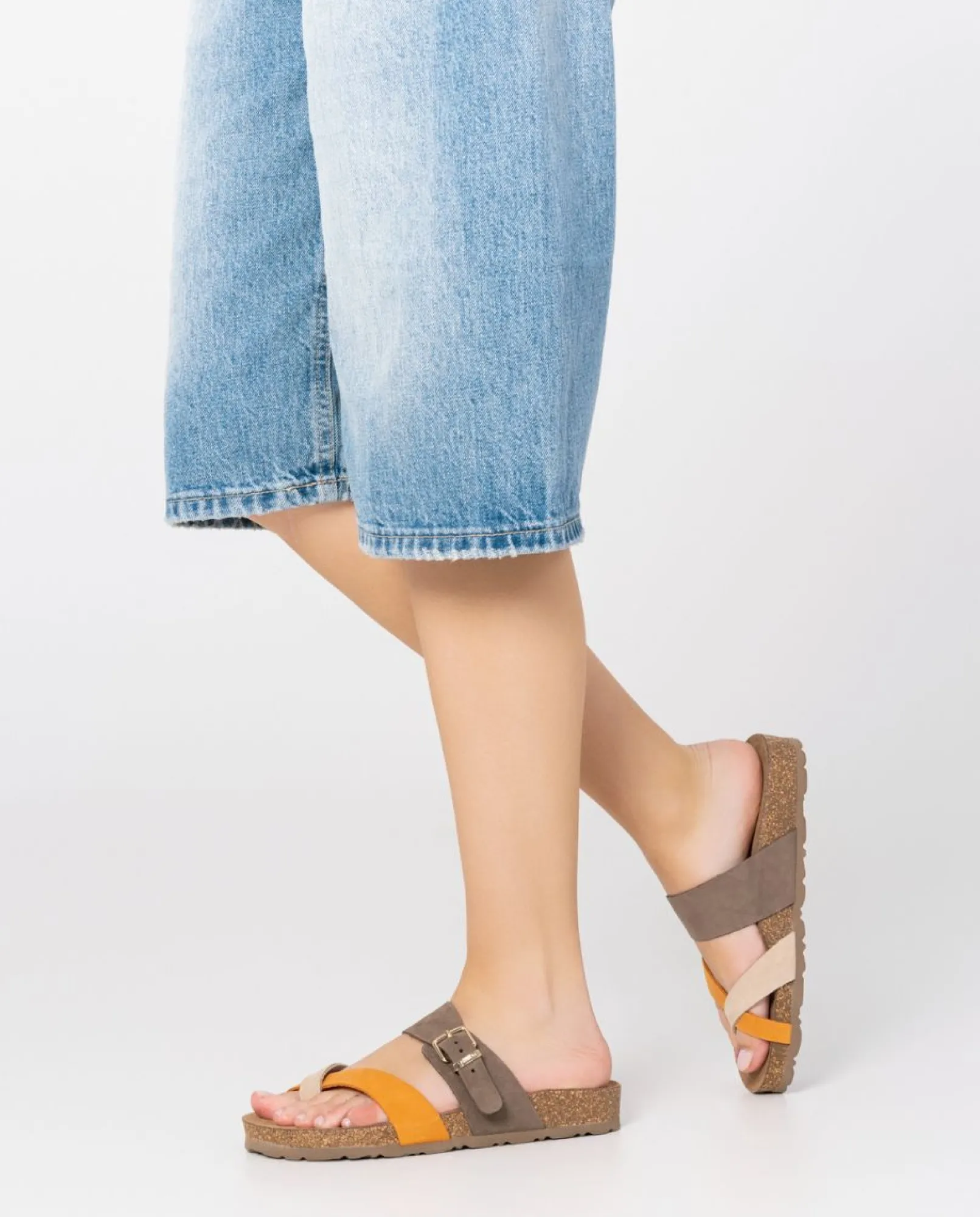 Mujer Yokono Sandalias Planas|Sandalia Plana Jerba 091 Naranja