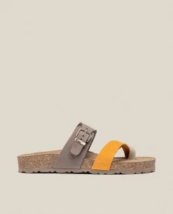 Mujer Yokono Sandalias Planas|Sandalia Plana Jerba 091 Naranja