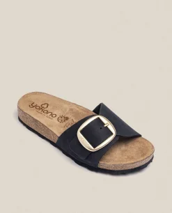 Mujer Yokono Sandalias Planas|Sandalia Plana Jerba 114 Negro