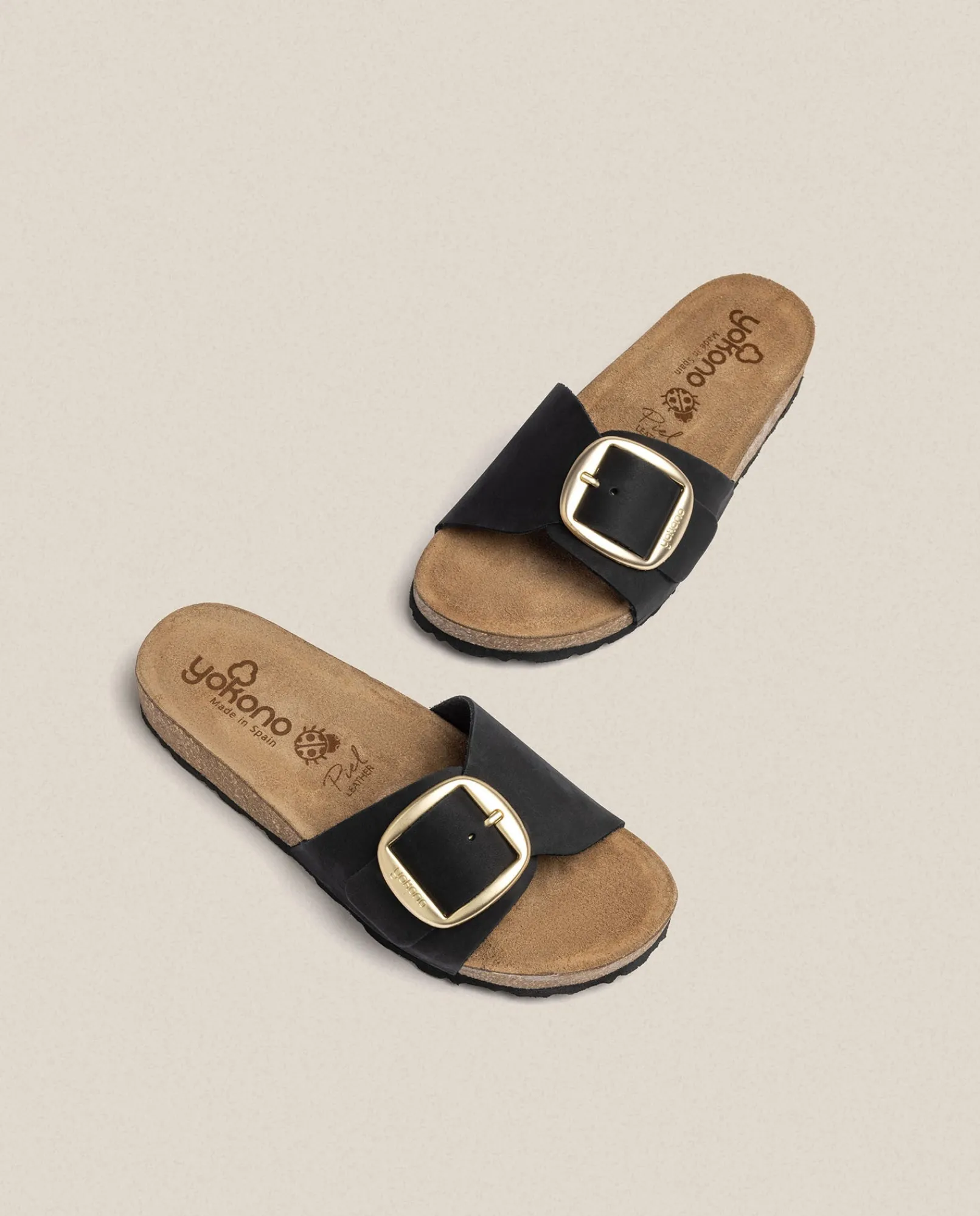 Mujer Yokono Sandalias Planas|Sandalia Plana Jerba 114 Negro