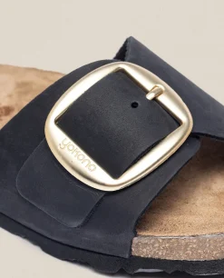 Mujer Yokono Sandalias Planas|Sandalia Plana Jerba 114 Negro