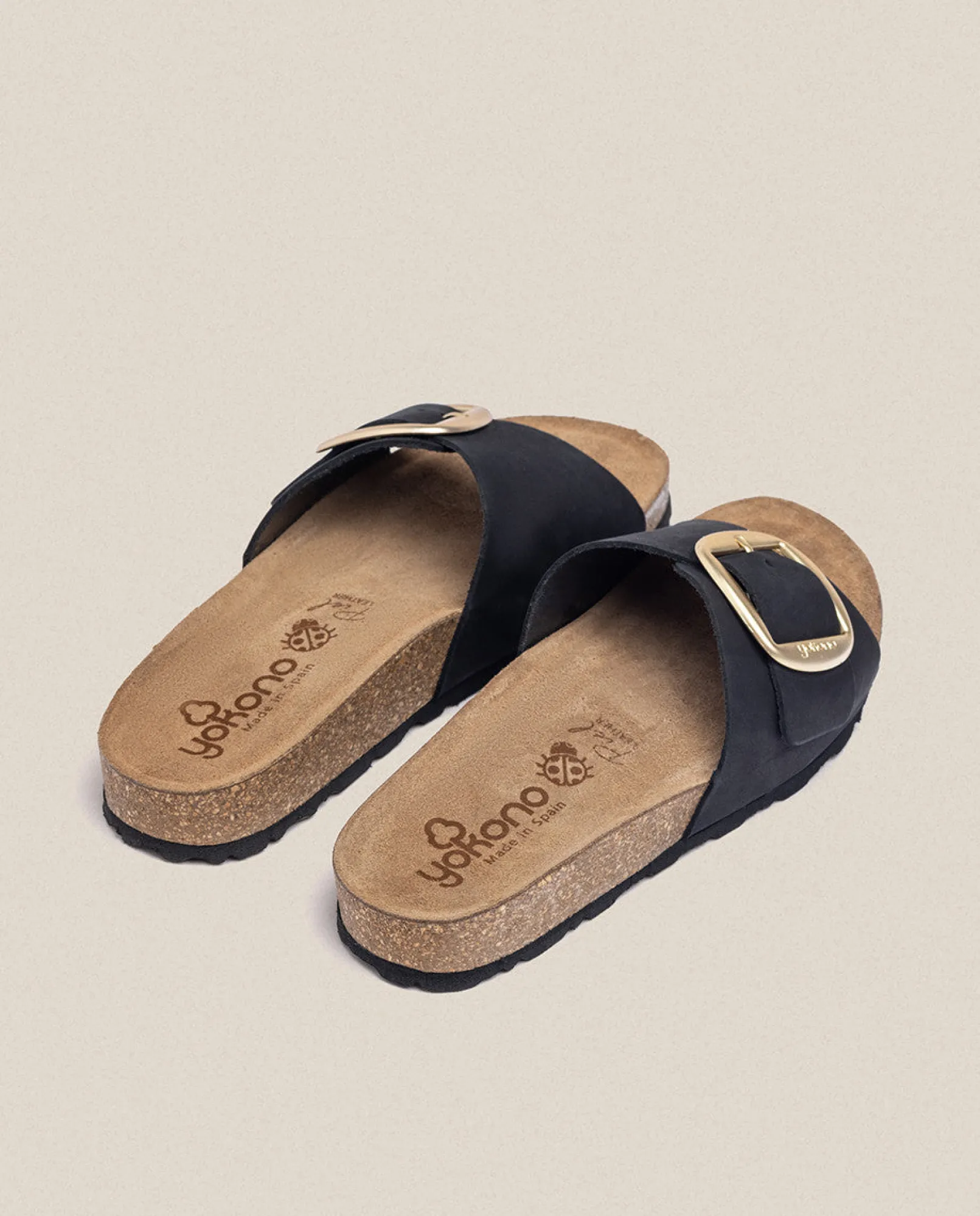Mujer Yokono Sandalias Planas|Sandalia Plana Jerba 114 Negro