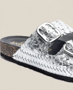 Mujer Yokono Sandalias Planas|Sandalia Plana Jerba 143 Plata