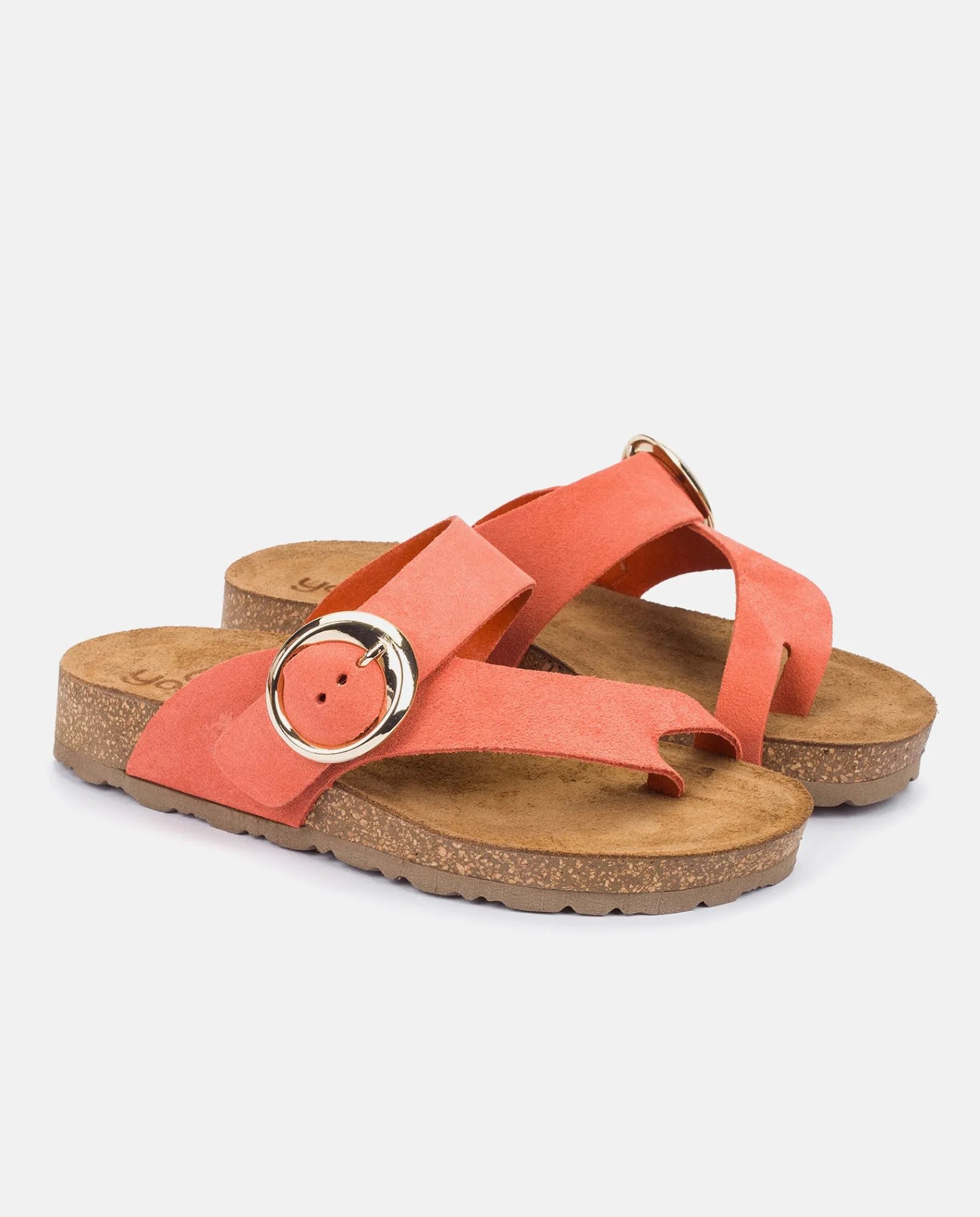 Mujer Yokono Sandalias Planas|Sandalia Plana Jerba 113 Rojo
