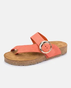 Mujer Yokono Sandalias Planas|Sandalia Plana Jerba 113 Rojo