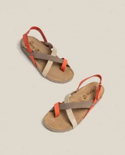 Mujer Yokono Sandalias Planas|Sandalia Plana Jerba 718 Rojo