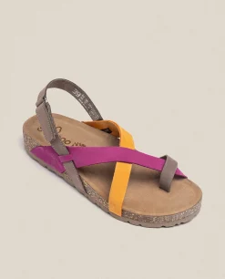 Mujer Yokono Sandalias Planas|Sandalia Plana Jerba 718 Rosa