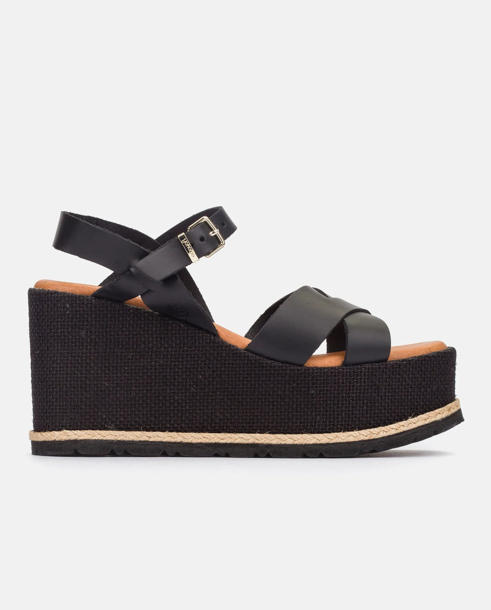 Mujer Yokono Sandalias De Cuña|Sandalia Plana Lanzarote 003 Negro