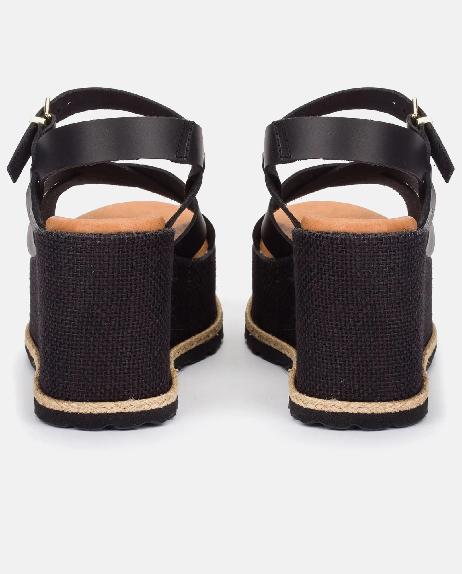 Mujer Yokono Sandalias De Cuña|Sandalia Plana Lanzarote 003 Negro