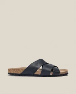 Hombre Yokono Sandalias|Sandalia Plana Macam 217 Negro