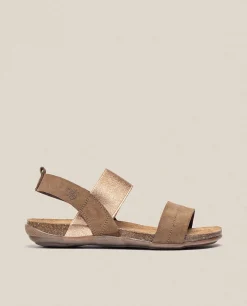 Mujer Yokono Sandalias Planas|Sandalia Plana Manacor 001 Marron