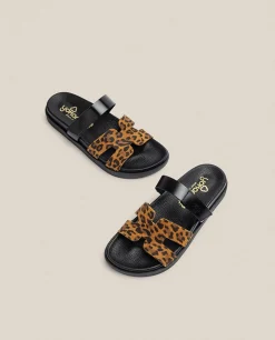 Mujer Yokono Sandalias Planas|Sandalia Plana Morena 125 Leopardo