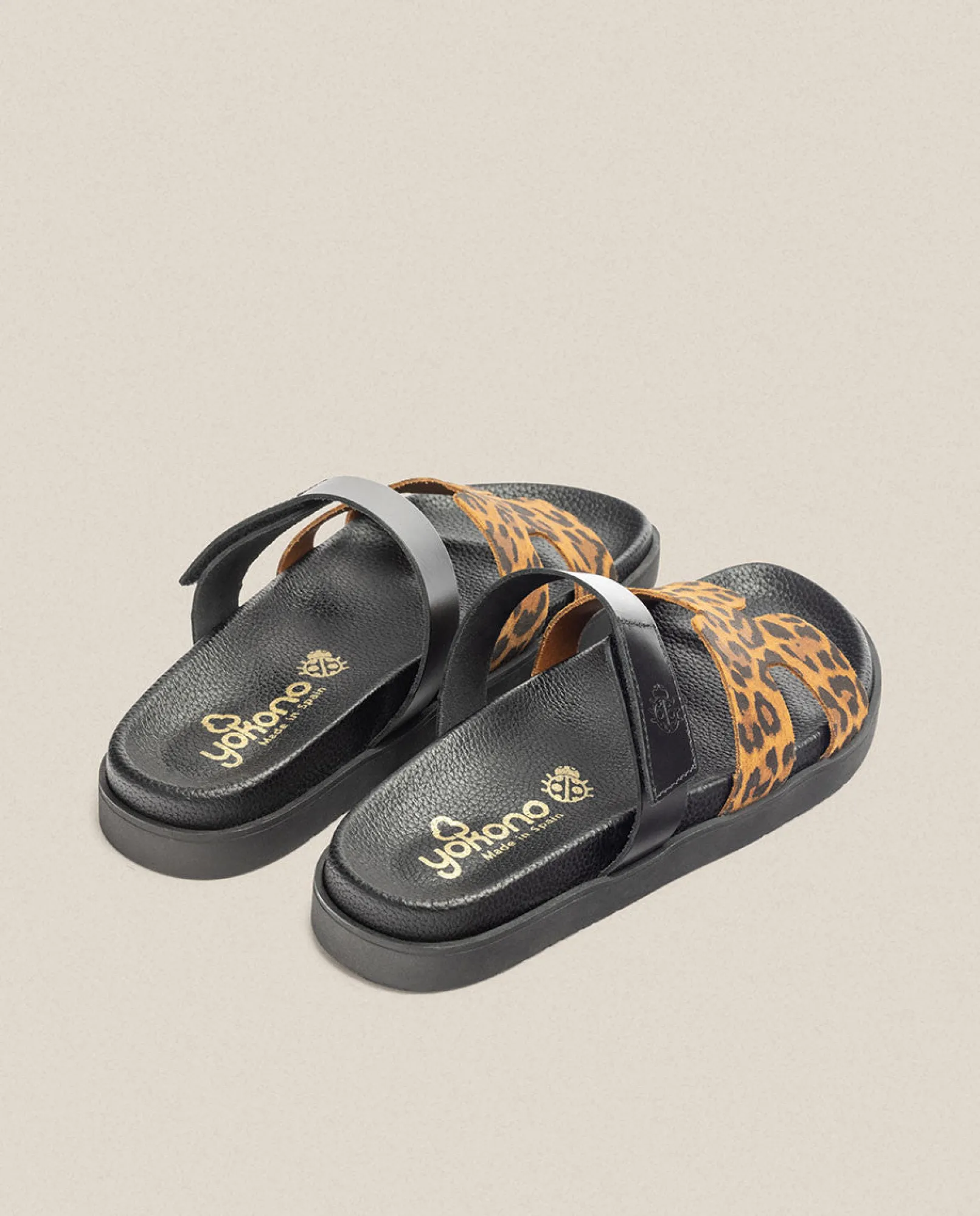 Mujer Yokono Sandalias Planas|Sandalia Plana Morena 125 Leopardo