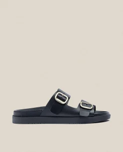 Mujer Yokono Sandalias Planas|Sandalia Plana Morena 004 Negro