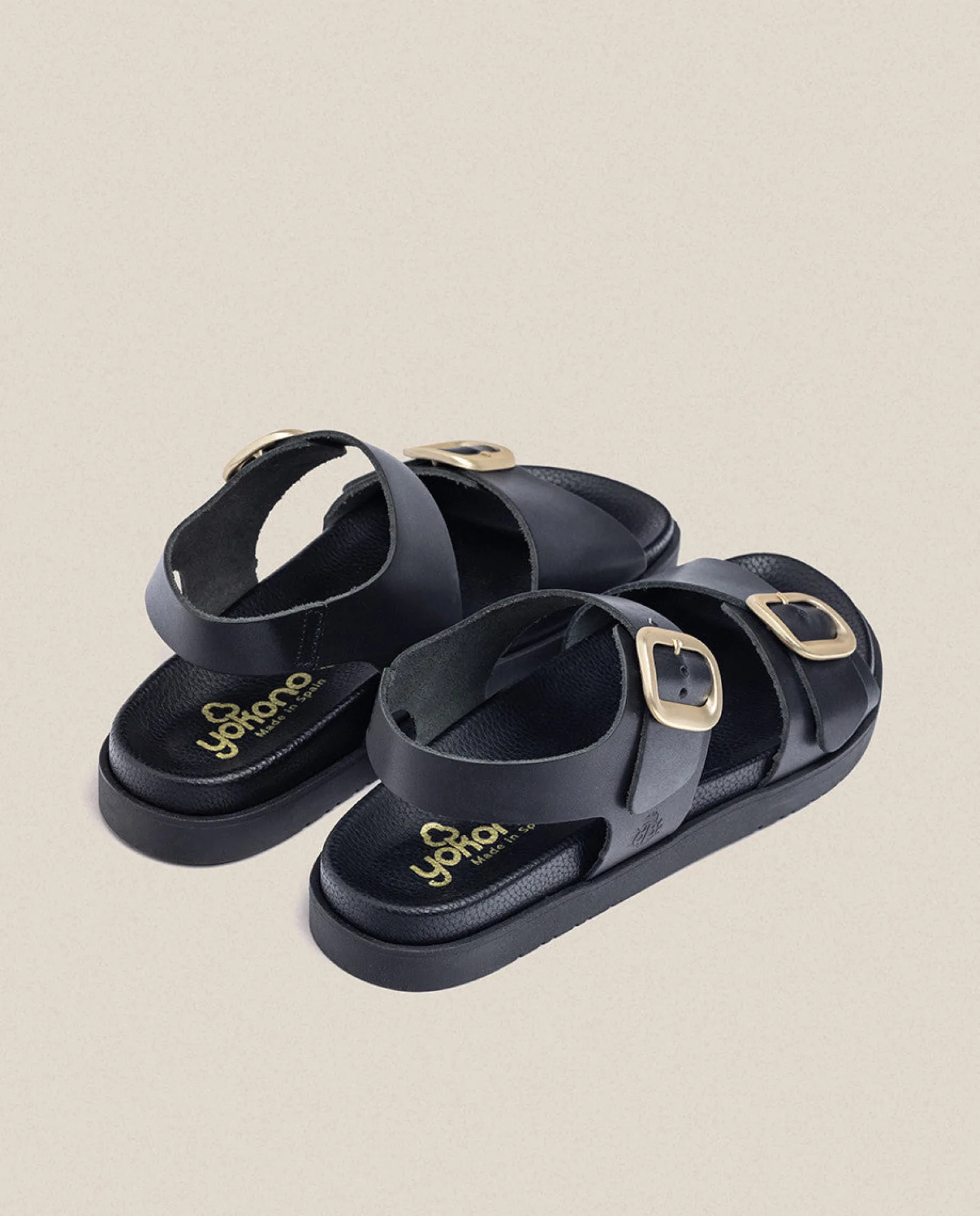 Mujer Yokono Sandalias Planas|Sandalia Plana Morena 002 Negro