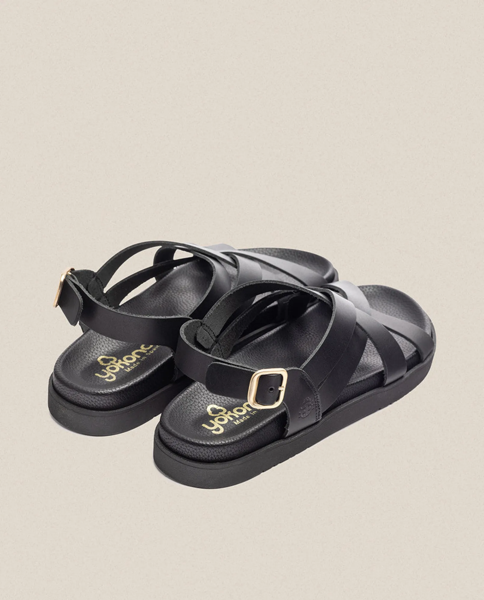 Mujer Yokono Sandalias Planas|Sandalia Plana Morena 005 Negro